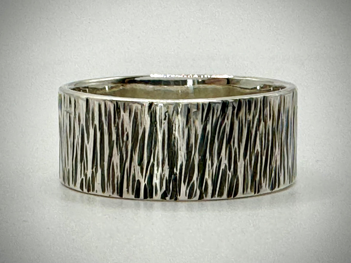Sterling Silver Handmade Tree Trunk Ring