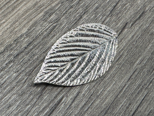 Silver Hydrangea Leaf Brooch