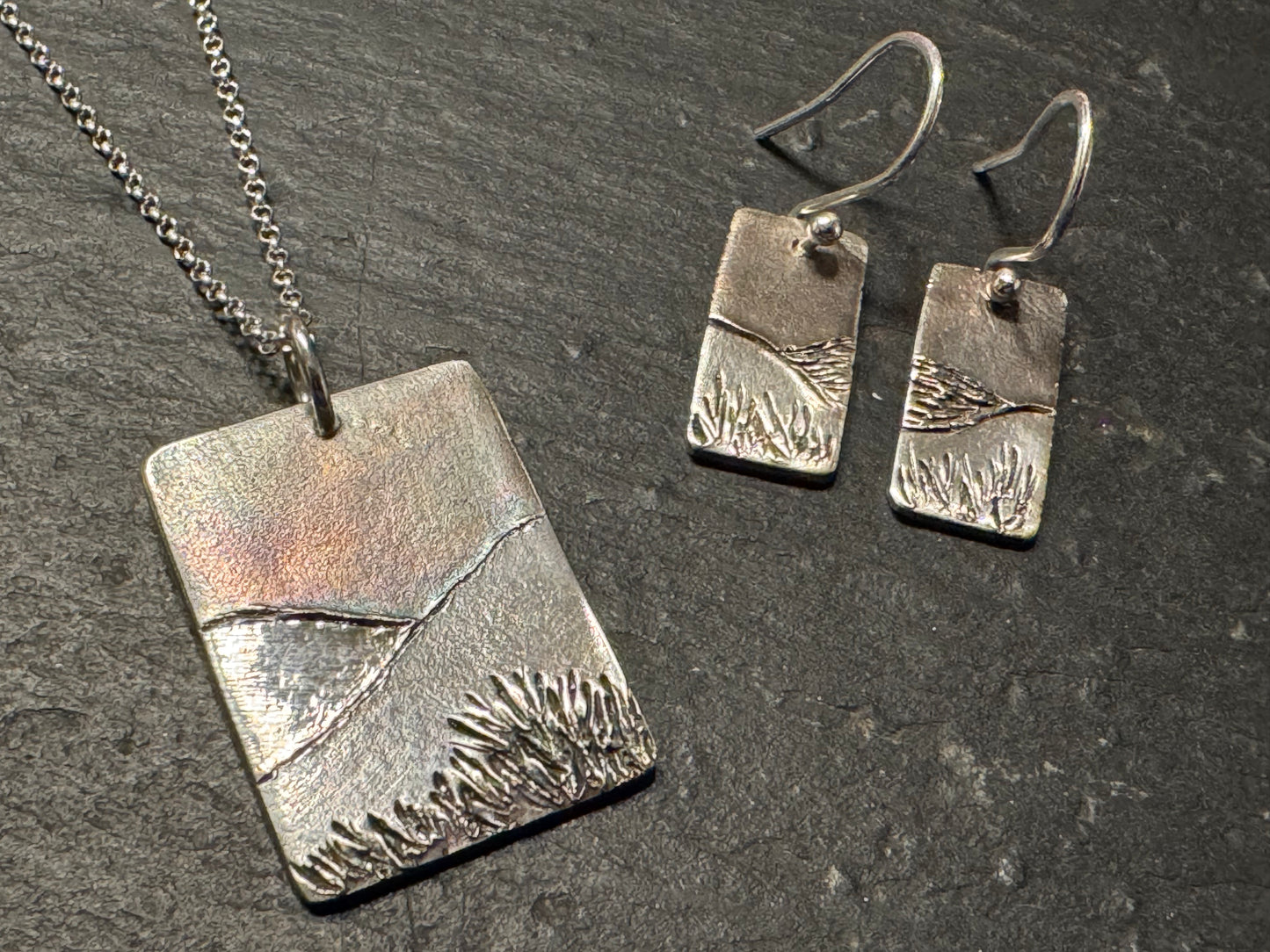 Silver ‘Little Landscape’ Pendant
