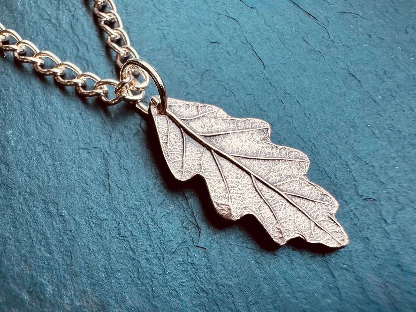 Baby oak copper pendant