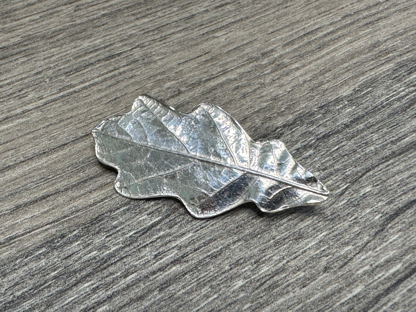 Silver Oak Leaf Brooch