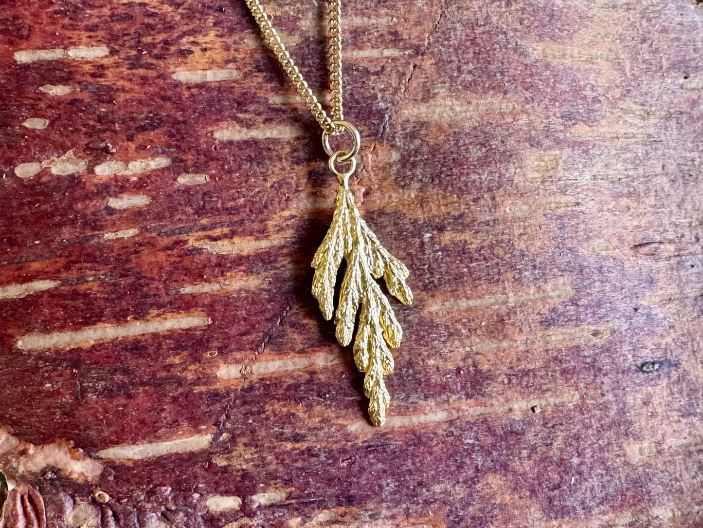 Gold Vermeil Evergreen Pendant