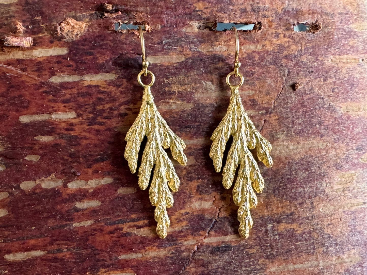 Gold Vermeil Evergreen Earrings
