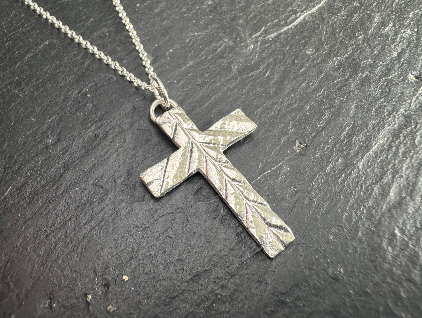 Handmade Silver Cross Pendant