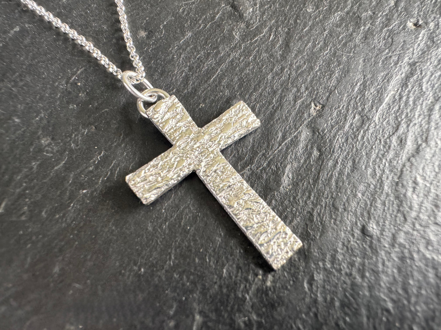 Handmade Silver Cross Pendant