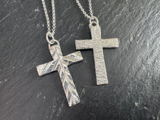 Handmade Silver Cross Pendant